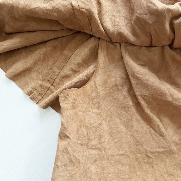 Designer Remix Charlotte Eskildsen Suede Off Shoulder Top Western Chic Sz 32/xs - Picture 2 of 10